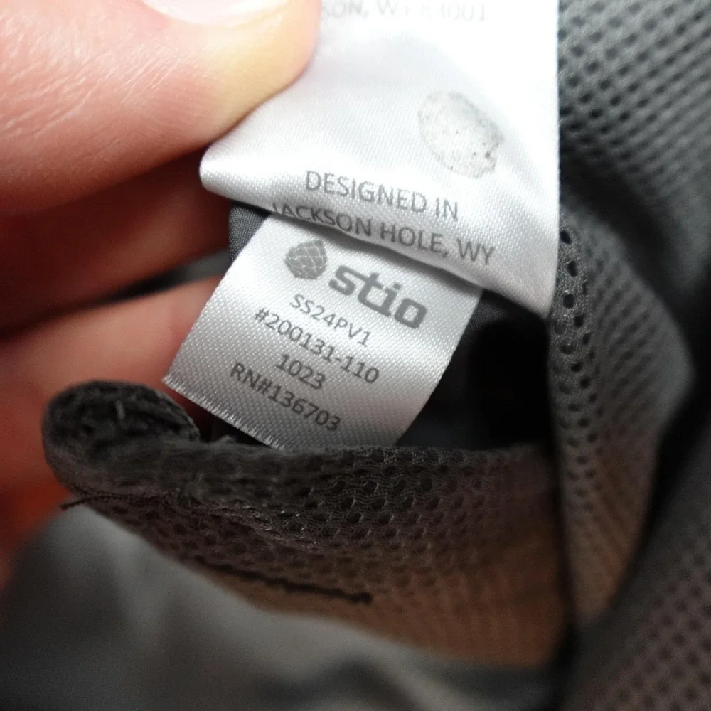 Stio CFS Board Shorts Mens 38 Gray Stretch Chino Drawstring Outdoor 200131-110